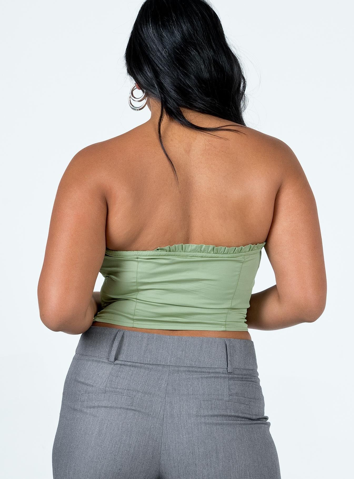 Yazmin Strapless Corset Green sold by Princess Polly product image thumbnail 5