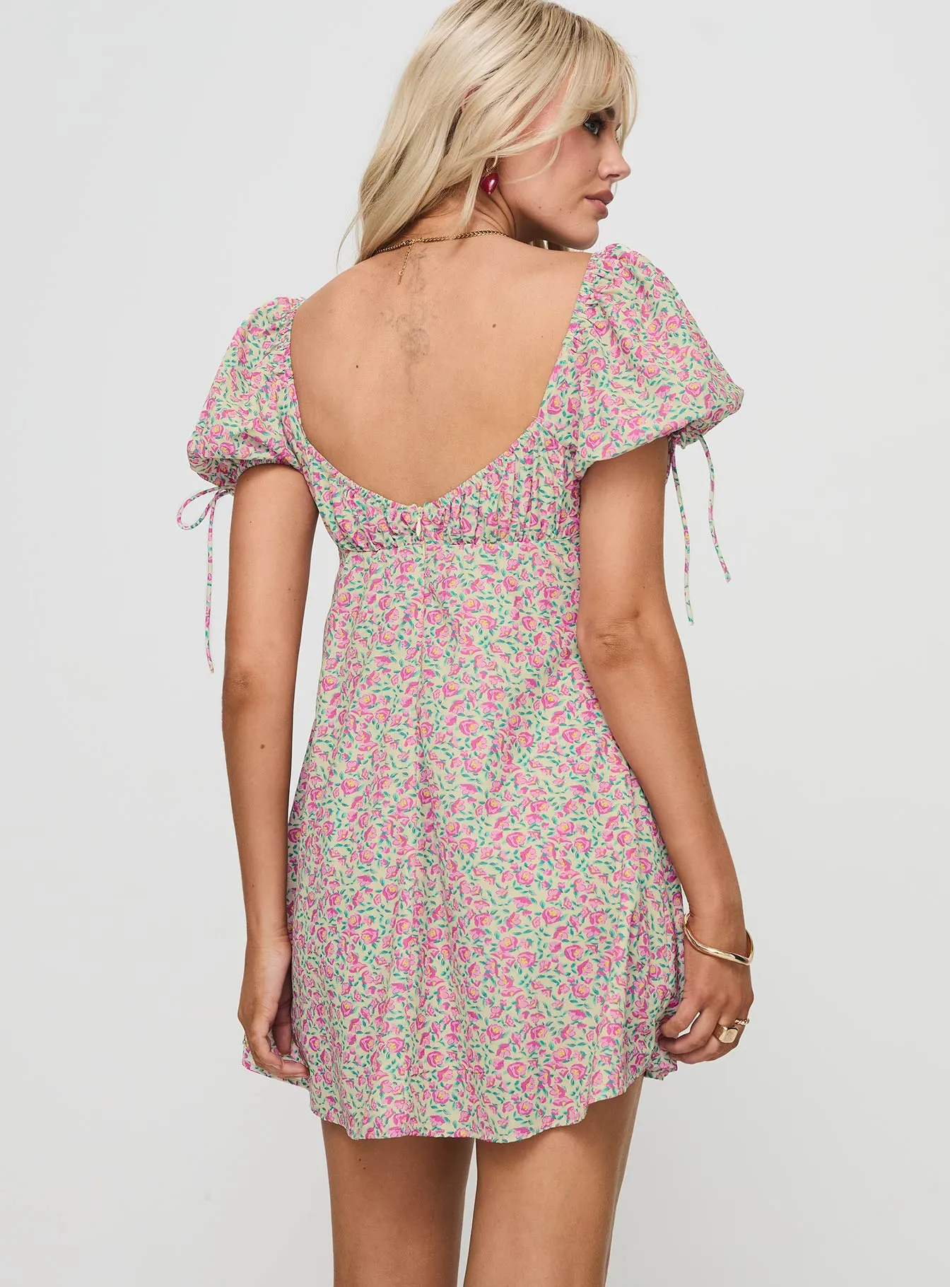 Larsson Mini Dress Pink Floral sold by Princess Polly product image thumbnail 4