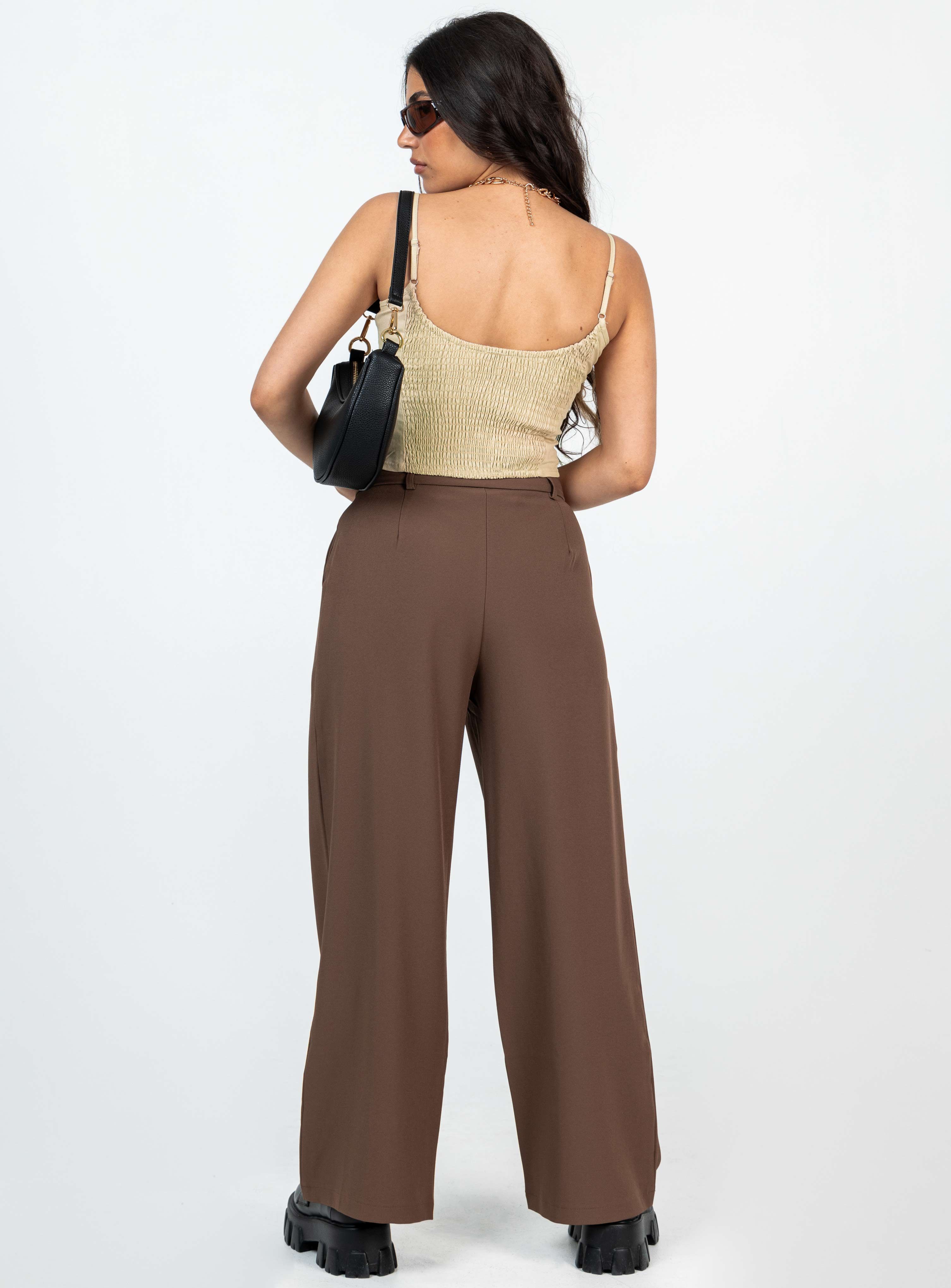 Archer Pants Brown Petite sold by Princess Polly product image thumbnail 5