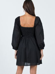 Elowen Mini Dress Black sold by Princess Polly