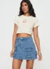 Chillders Denim Mini Skirt Mid Wash Tall sold by Princess Polly