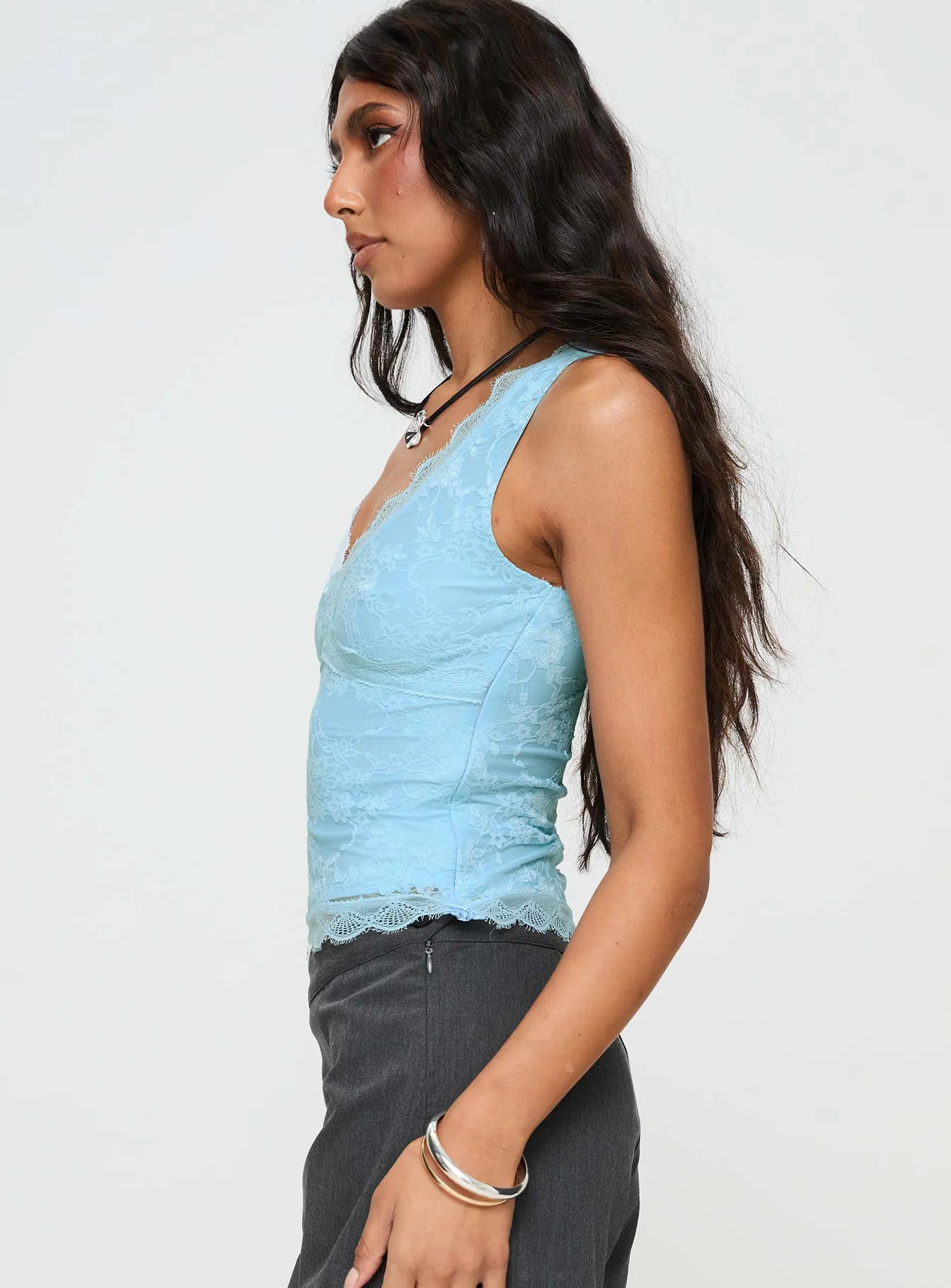 Far Away Top Blue sold by Princess Polly product image thumbnail 4