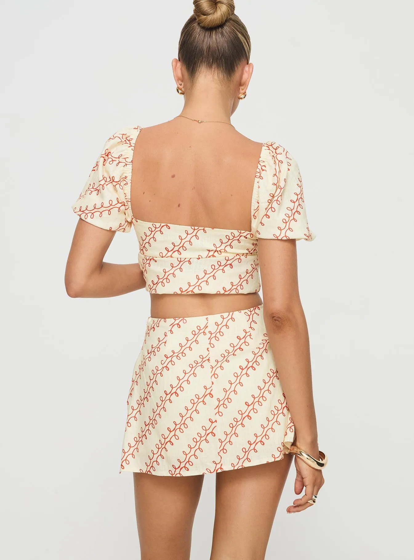 Adios Linen Blend Skort Multi sold by Princess Polly product image thumbnail 5