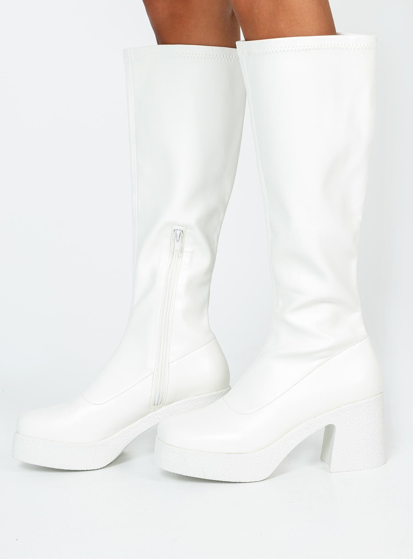 Westcott Knee High Boots White sold by Princess Polly product image thumbnail 3