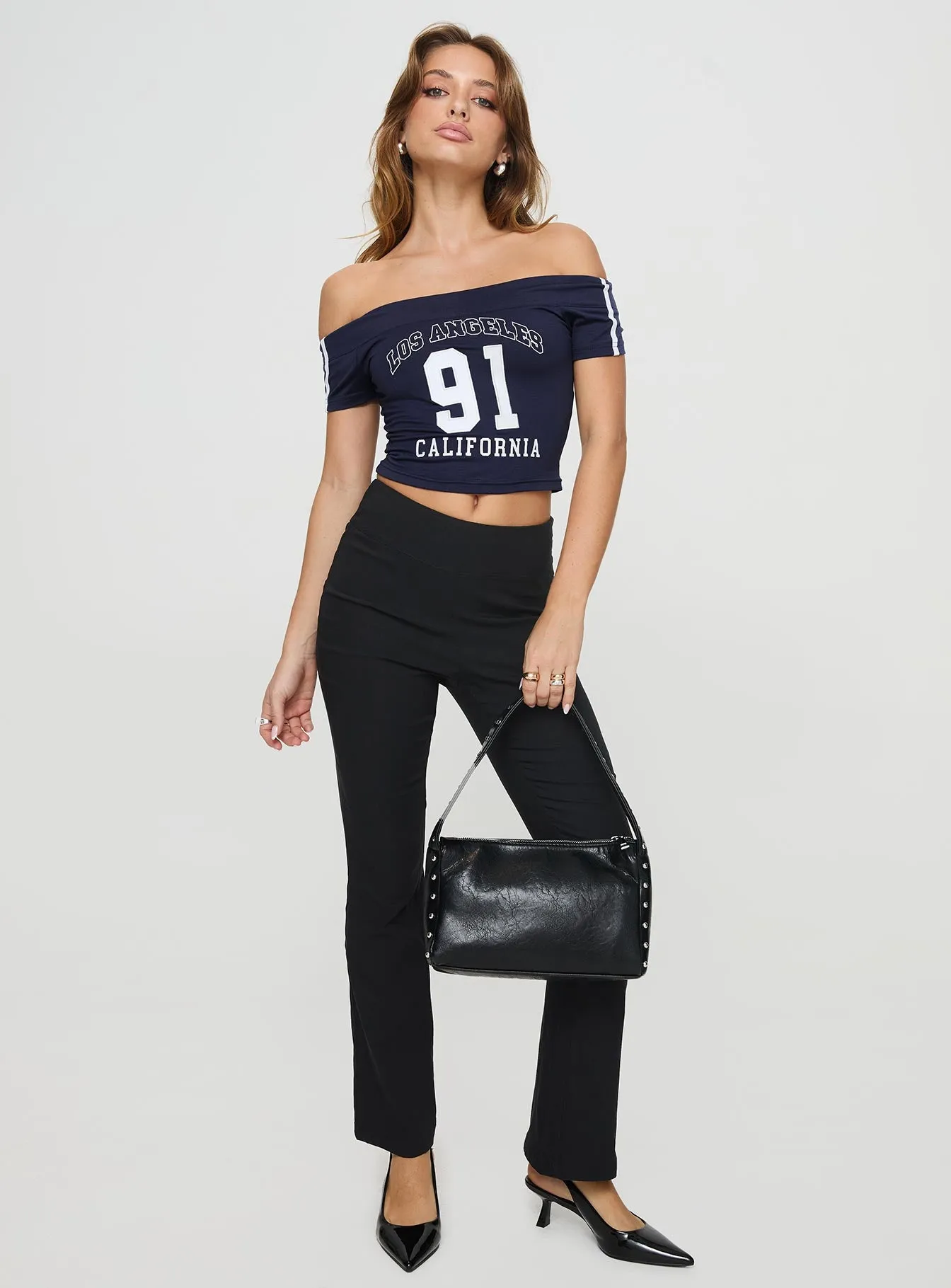 Everyday Flared Pants Black sold by Princess Polly product image thumbnail 2