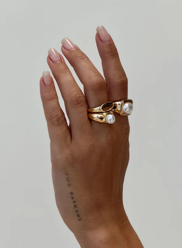 Kish Ring Pack Gold sold by Princess Polly