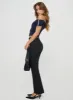 Everyday Flared Pants Black sold by Princess Polly