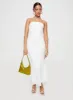 Ruskin Strapless Maxi Dress White sold by Princess Polly