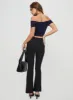 Everyday Flared Pants Black sold by Princess Polly