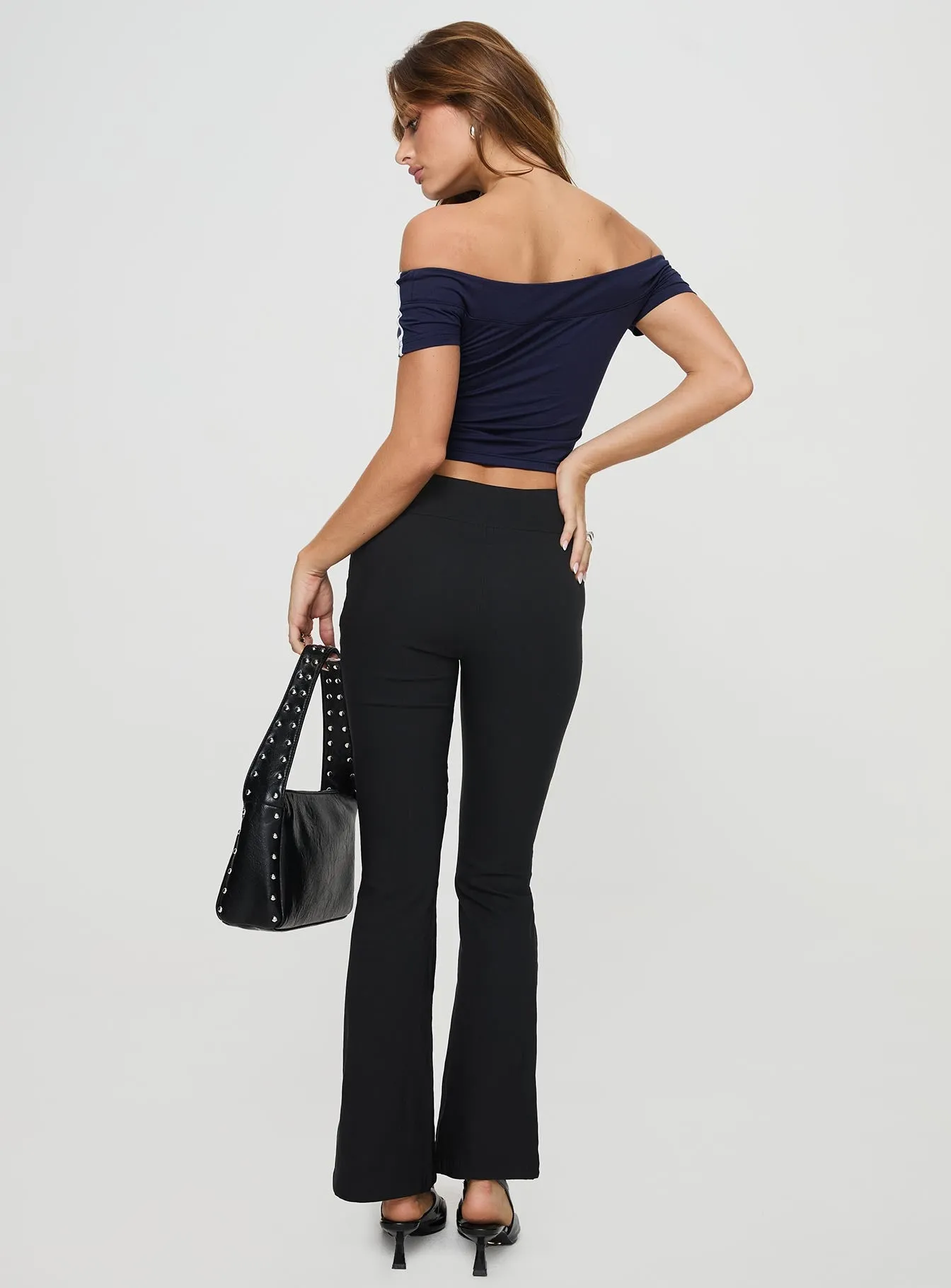 Everyday Flared Pants Black sold by Princess Polly product image thumbnail 4