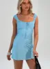 Callentani Mini Dress Blue sold by Princess Polly