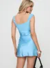 Callentani Mini Dress Blue sold by Princess Polly