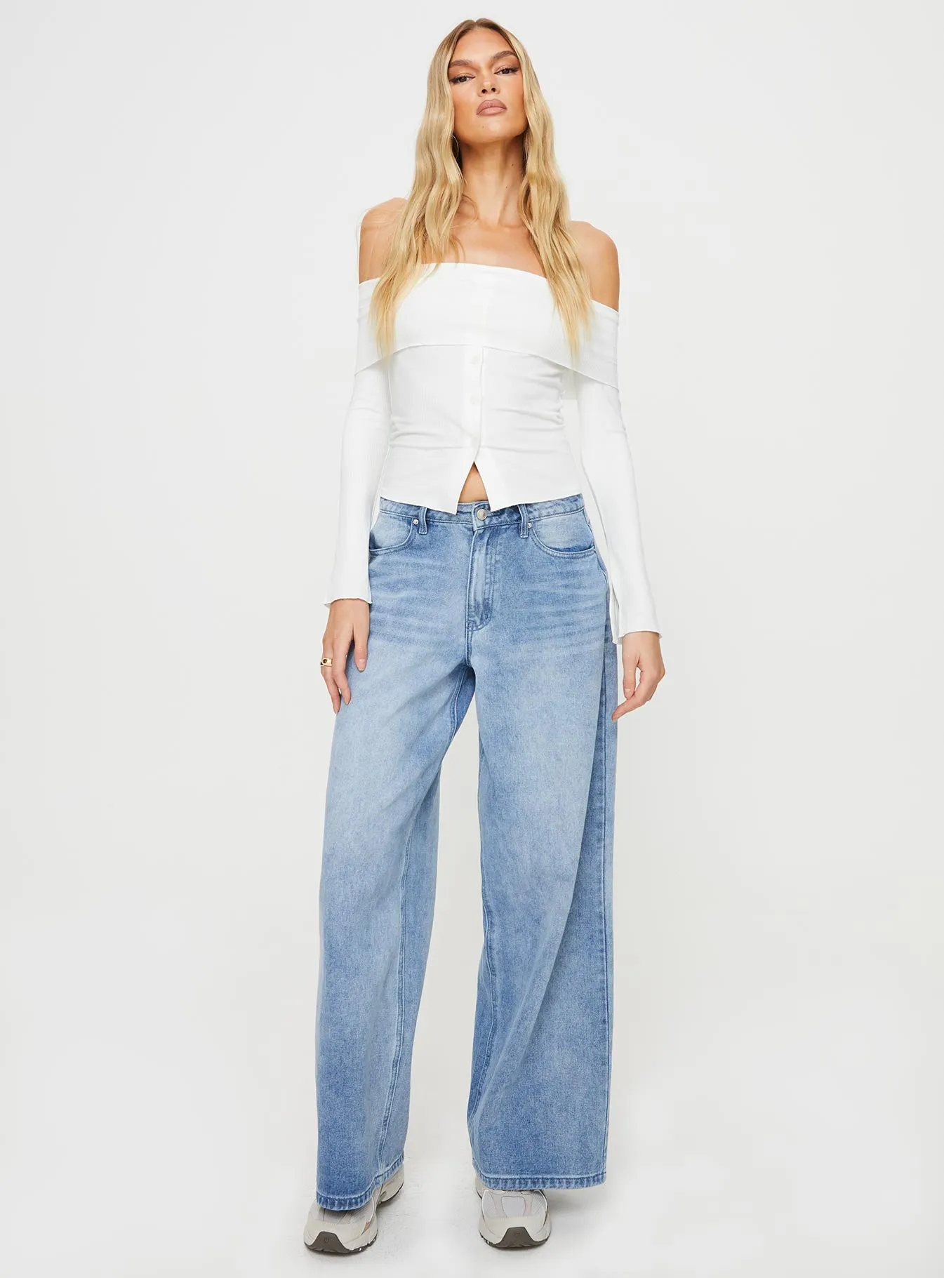 Parveen Off The Shoulder Top White sold by Princess Polly product image thumbnail 3