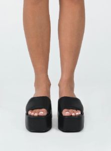 Zimmer Platform Sandals Black sold by Princess Polly