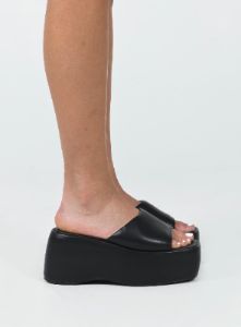 Zimmer Platform Sandals Black sold by Princess Polly