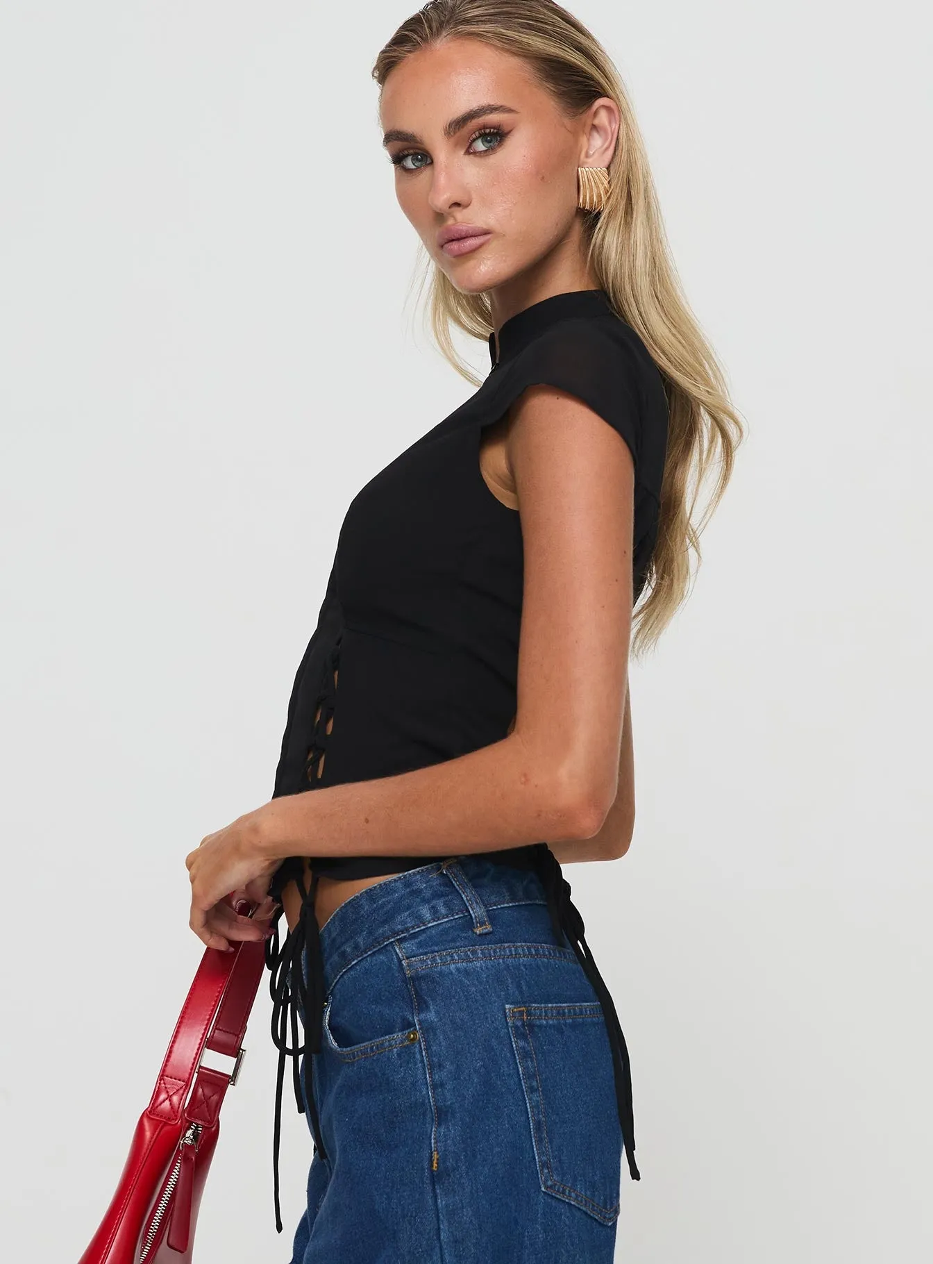 Valkyrie Top Black sold by Princess Polly product image thumbnail 4