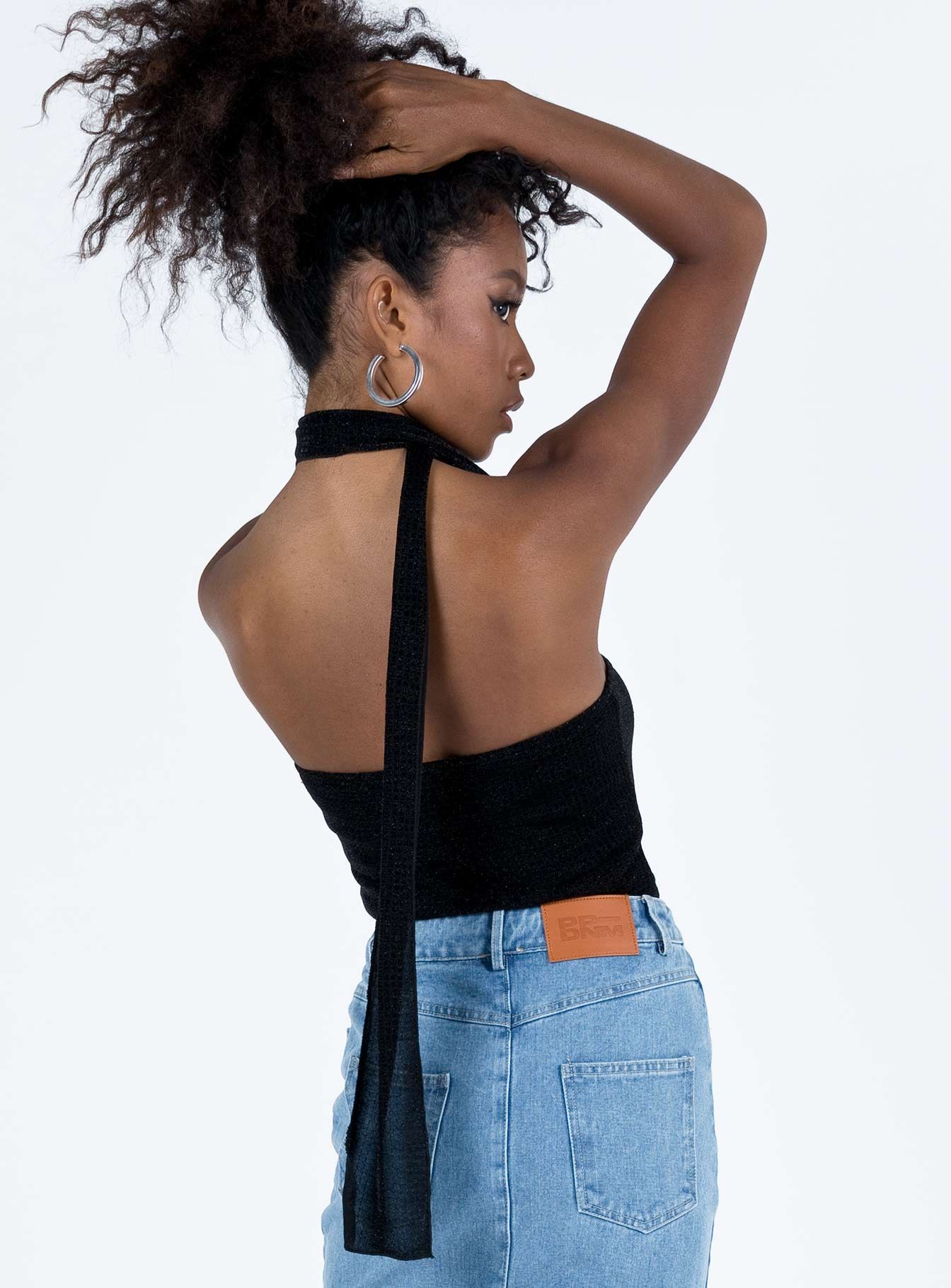Zilber Scarf Tube Top Black sold by Princess Polly product image thumbnail 5