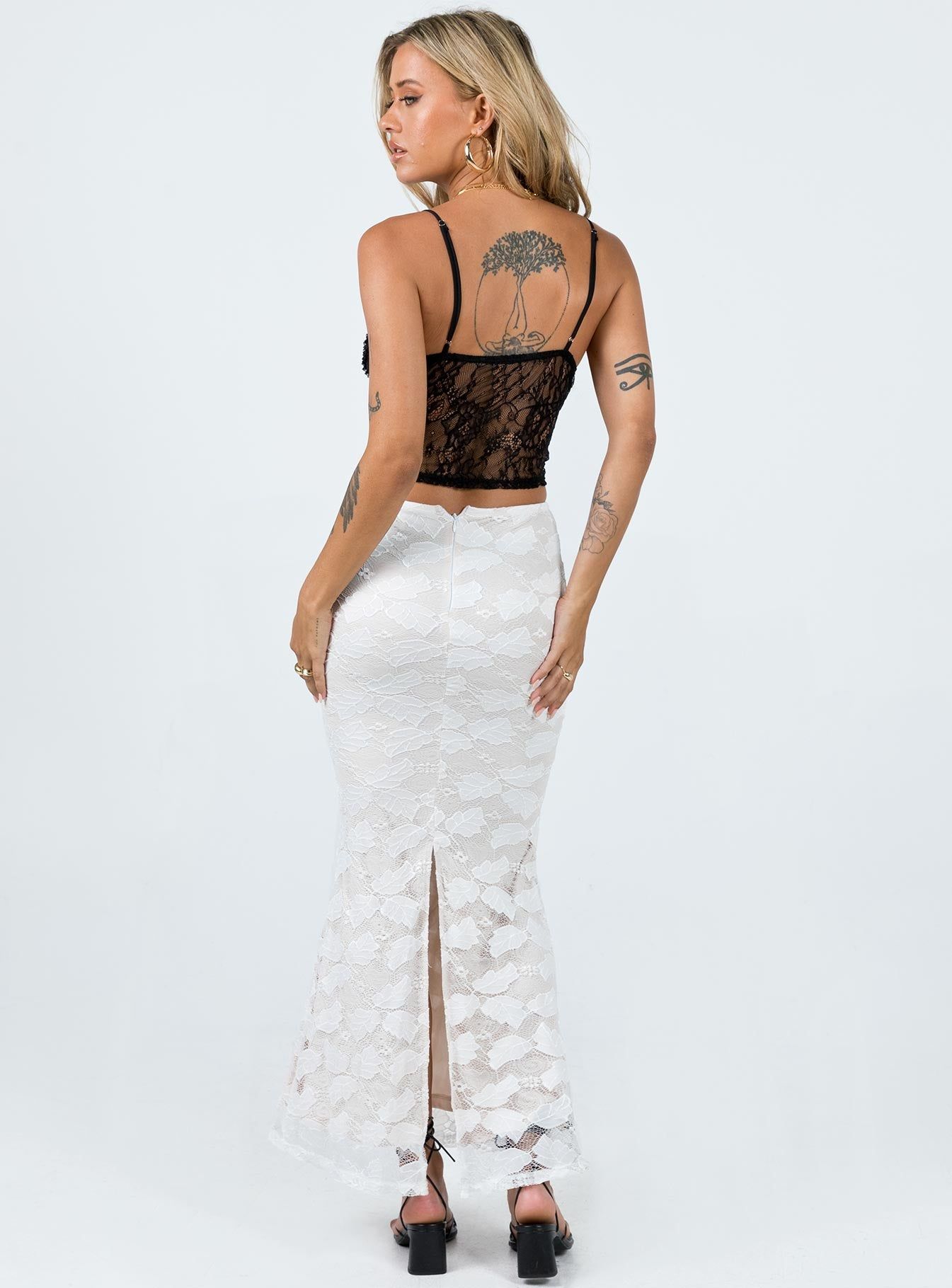 Azra Maxi Skirt White sold by Princess Polly product image thumbnail 5