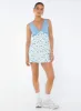Nellie Spliced Mini Dress Blue / White sold by Princess Polly