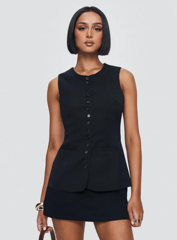 Islington Top Black sold by Princess Polly
