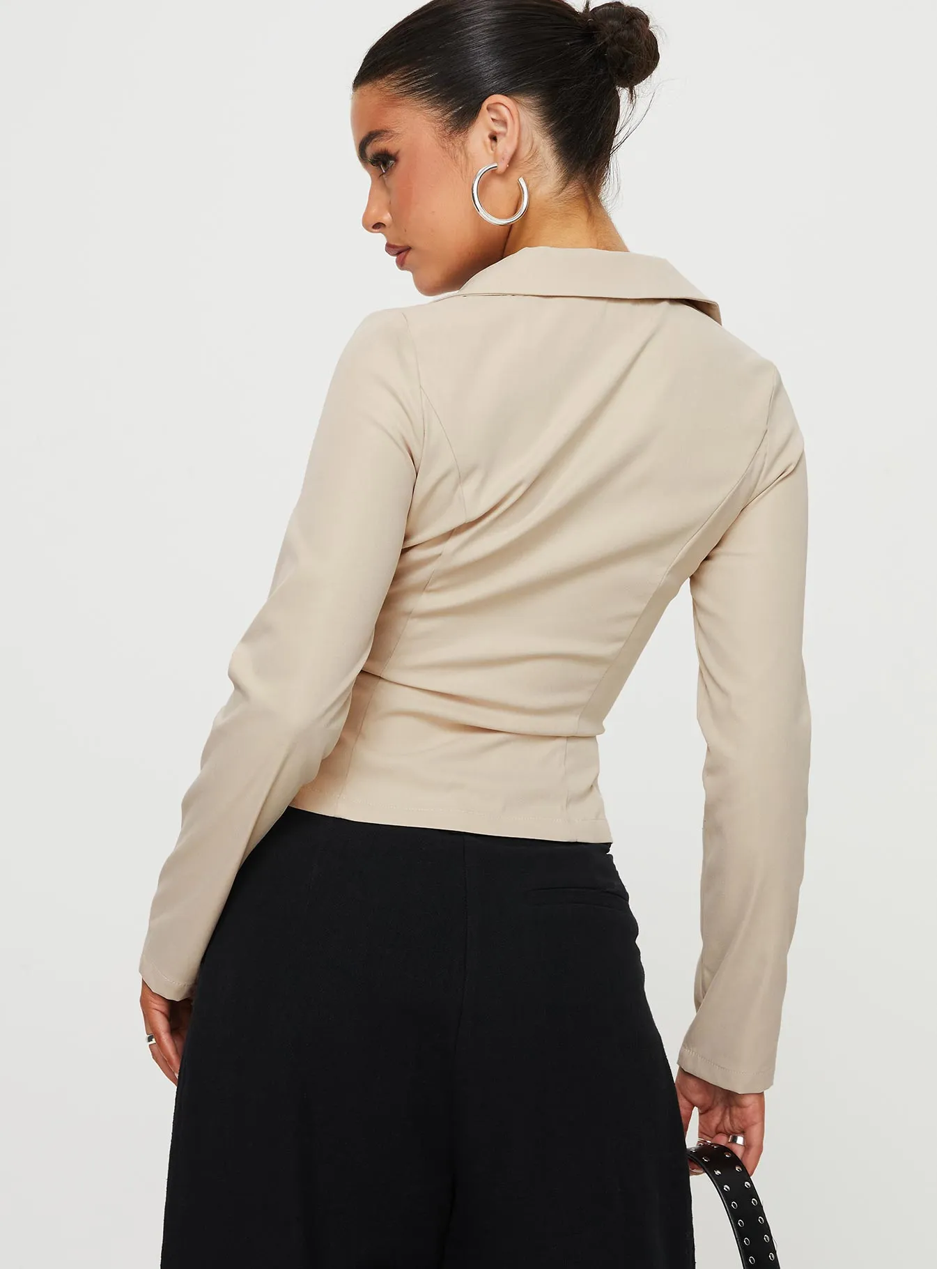 Carsey Shirt Beige sold by Princess Polly product image thumbnail 5