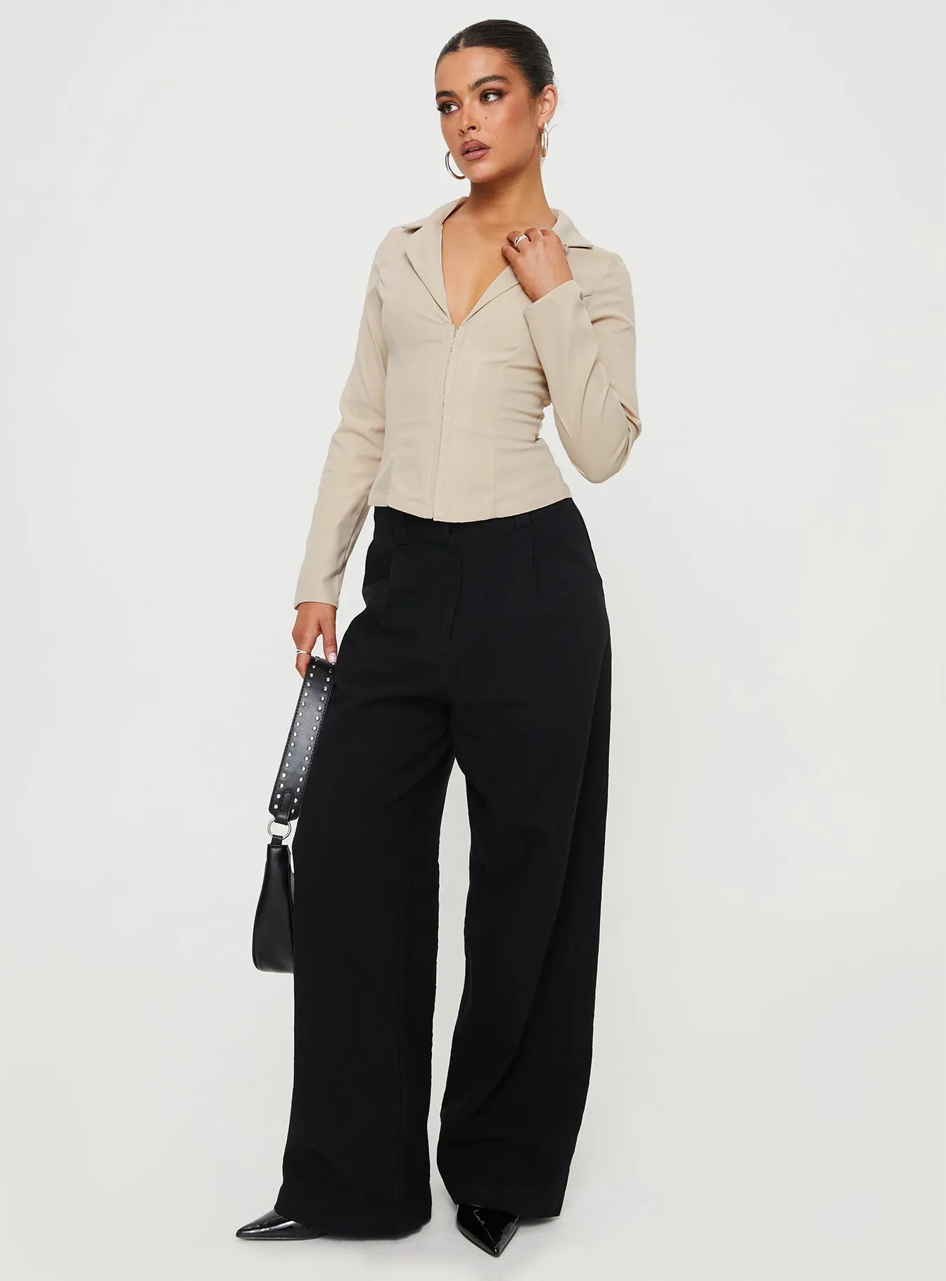 Carsey Shirt Beige sold by Princess Polly product image thumbnail 3