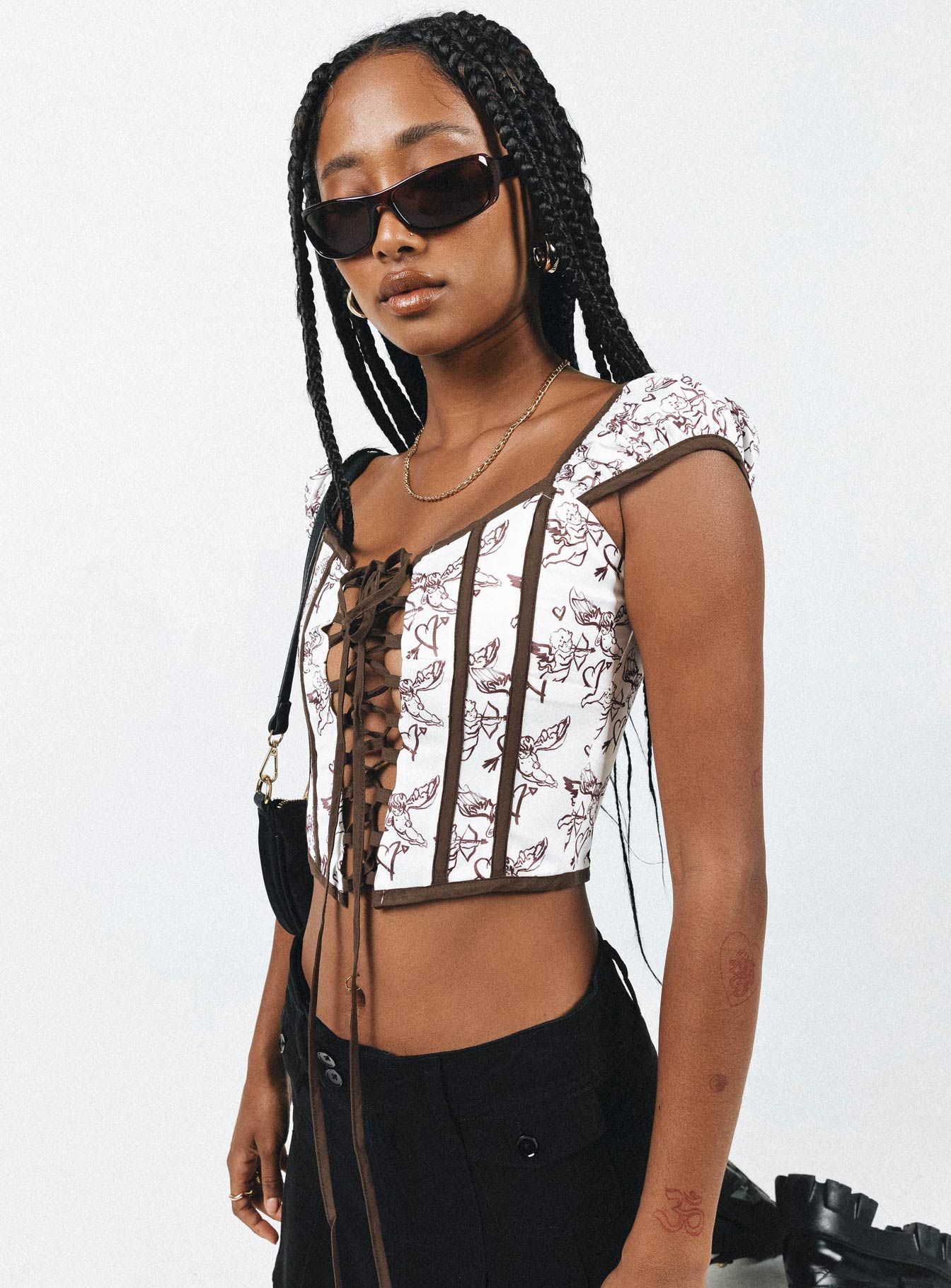 Wentworth Corset Top Multi sold by Princess Polly