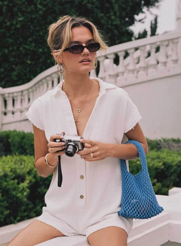 Salt Lake Romper White sold by Princess Polly