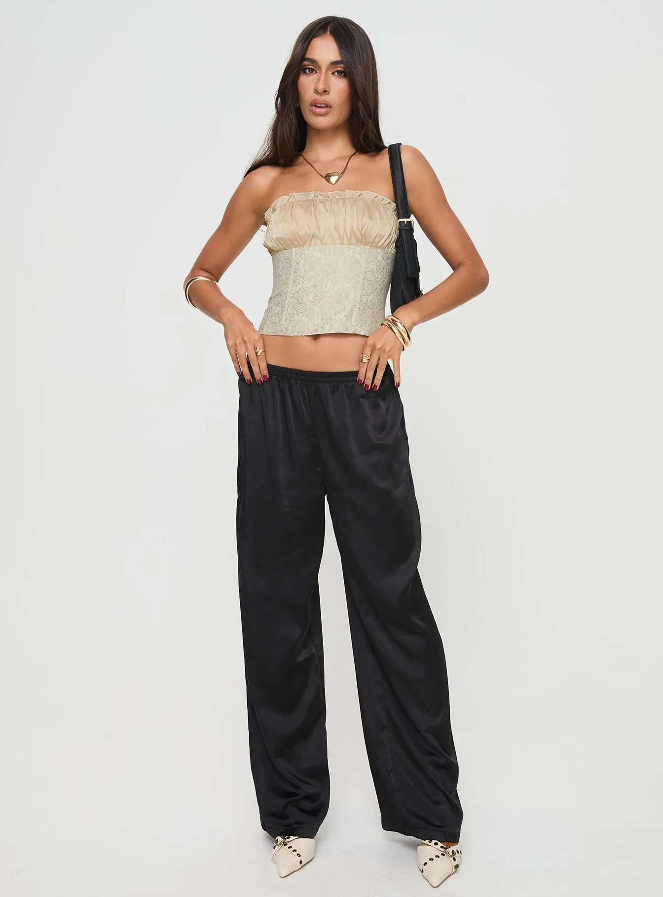 Fire For You Strapless Top Gold sold by Princess Polly product image thumbnail 3