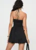 Serenele Strapless Bubble Hem Mini Dress Black sold by Princess Polly