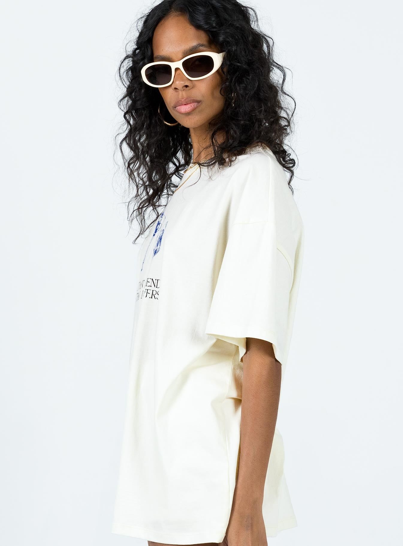 More Than Friends Oversized Top Off White sold by Princess Polly product image thumbnail 5