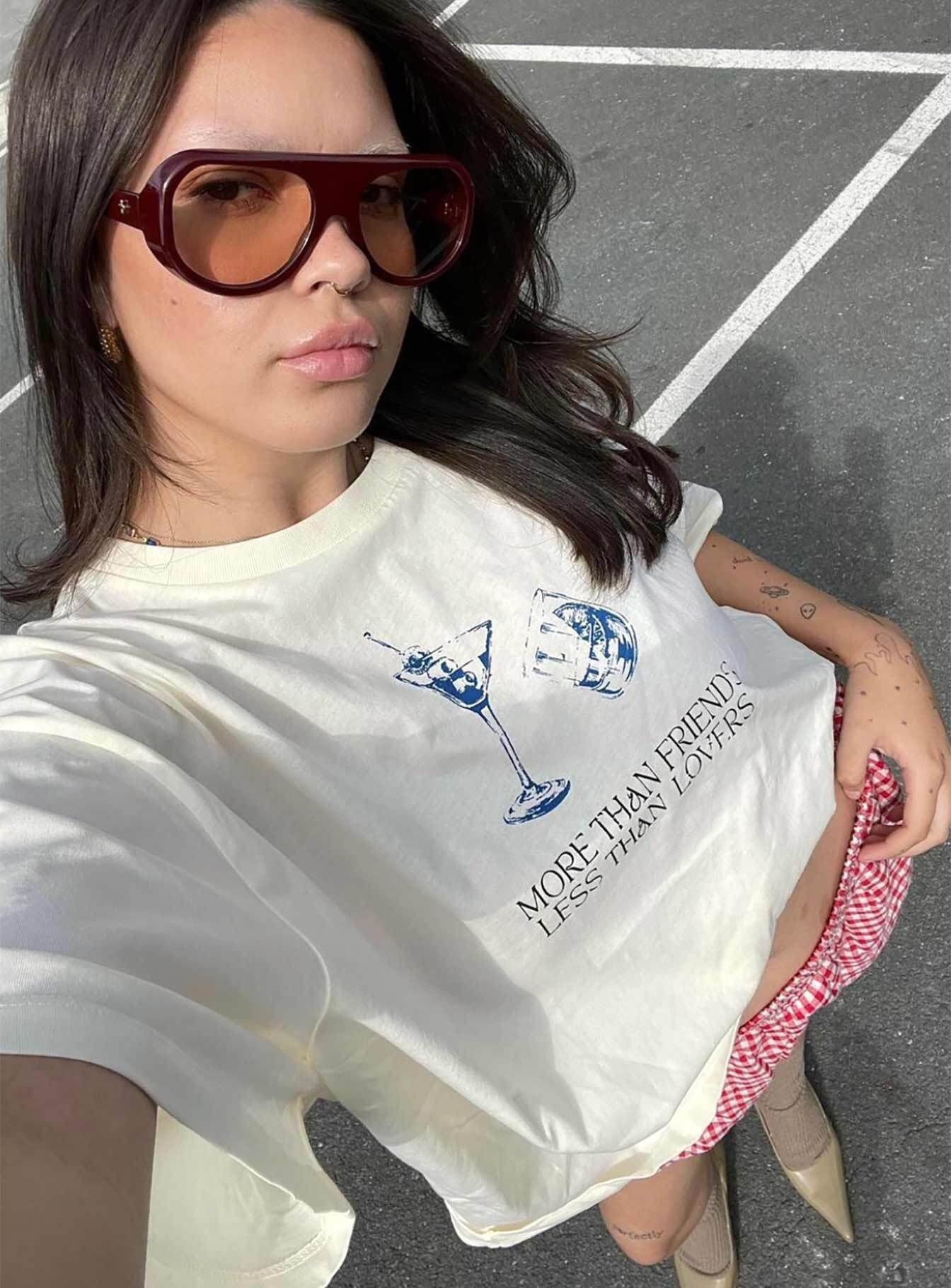 More Than Friends Oversized Top Off White sold by Princess Polly product image thumbnail 2