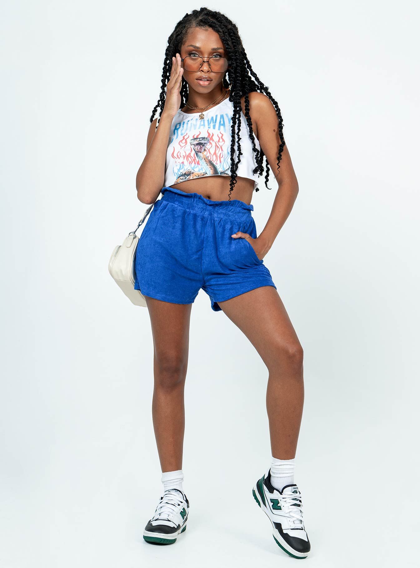 Caleigh Shorts Blue sold by Princess Polly product image thumbnail 3