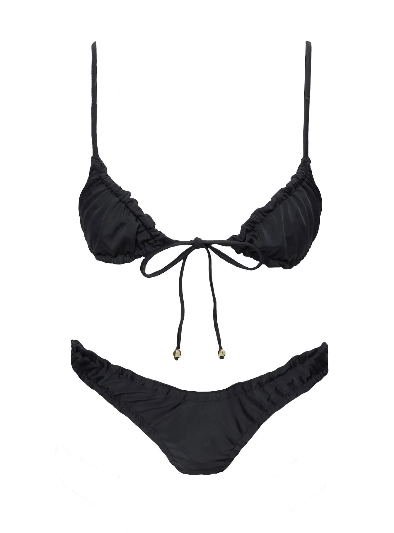 Lelani Ruched Bikini Bottoms Black sold by Princess Polly product image thumbnail 5