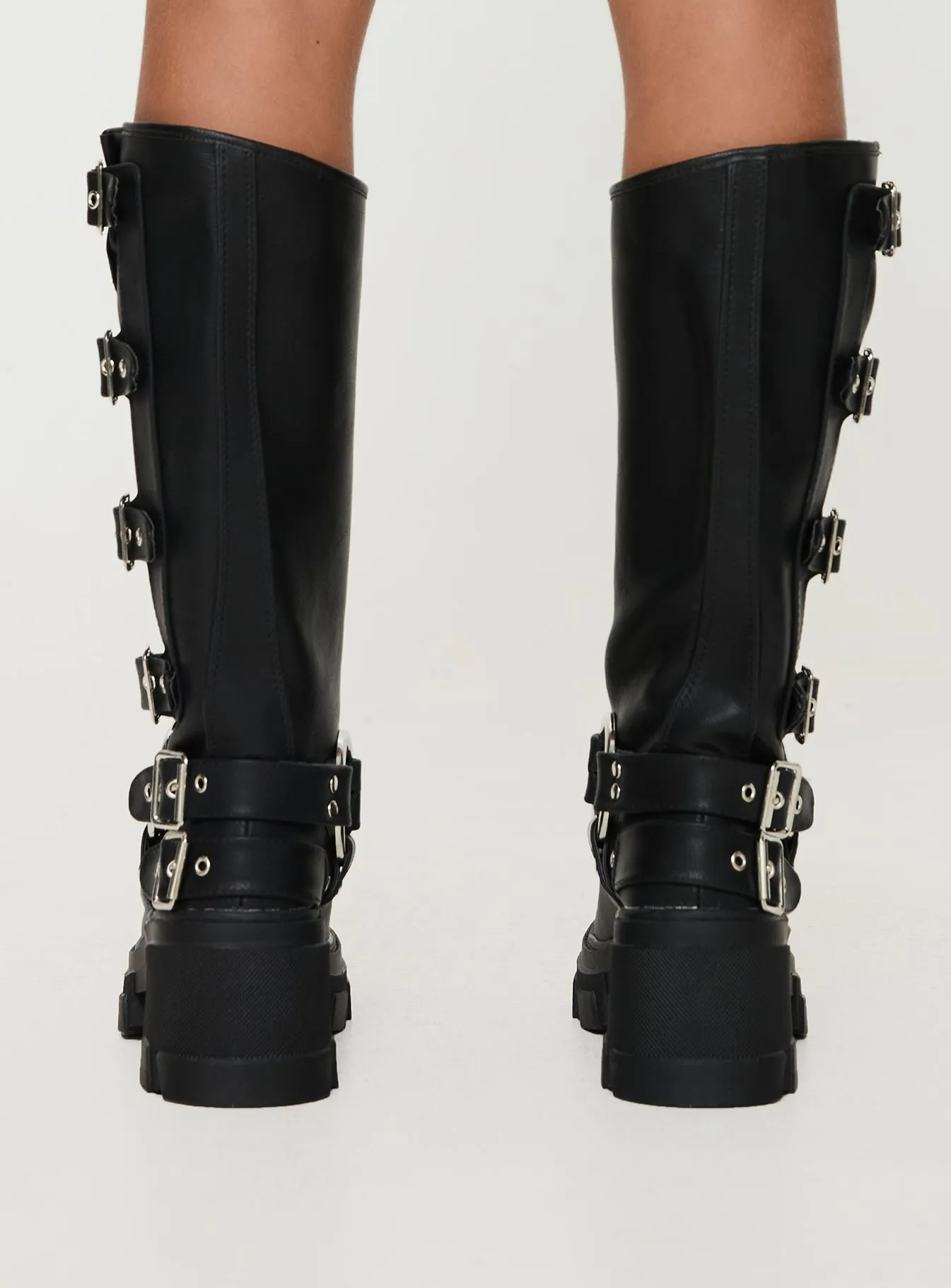 Buckle Up Now Boots Black sold by Princess Polly product image thumbnail 4