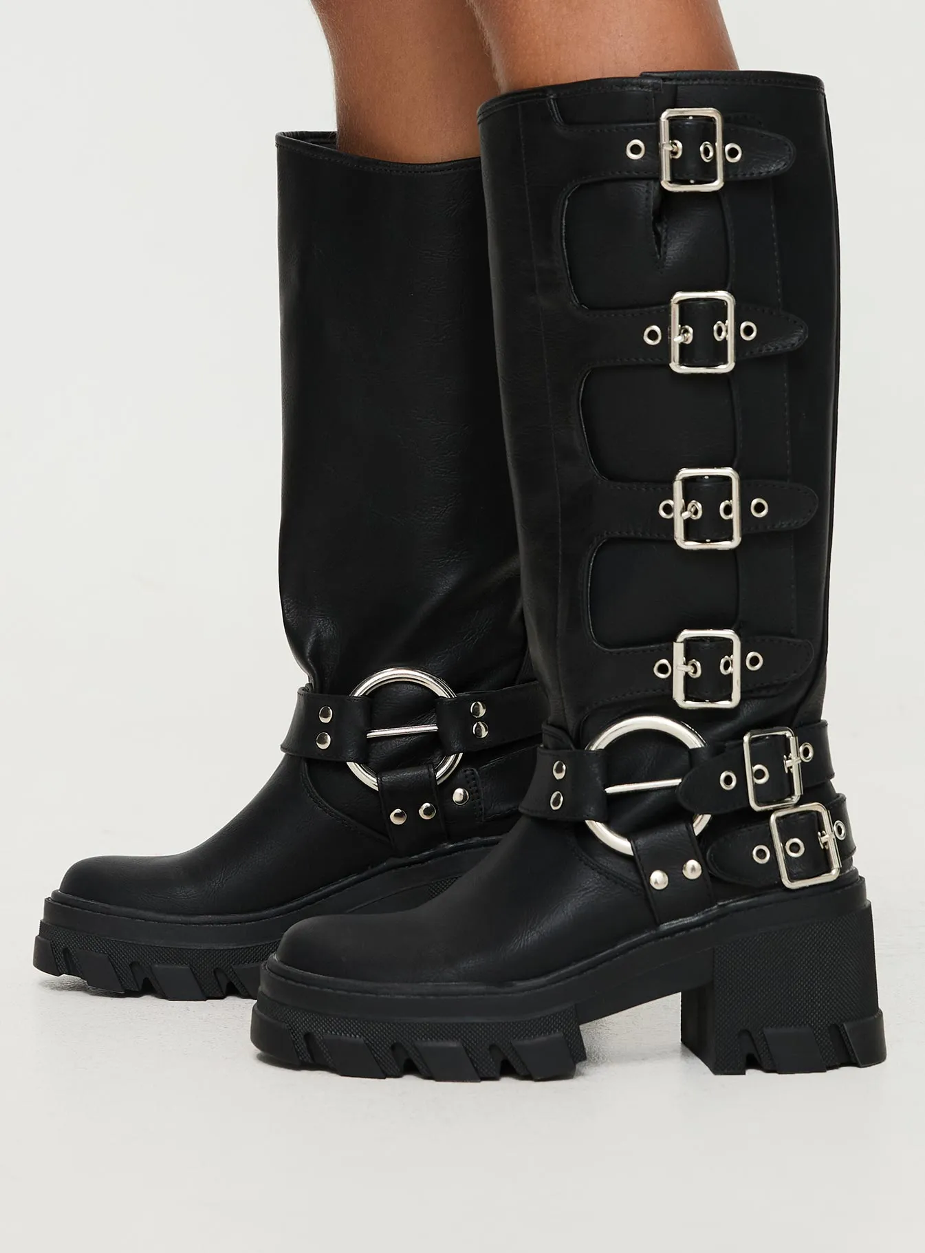 Buckle Up Now Boots Black sold by Princess Polly product image thumbnail 3