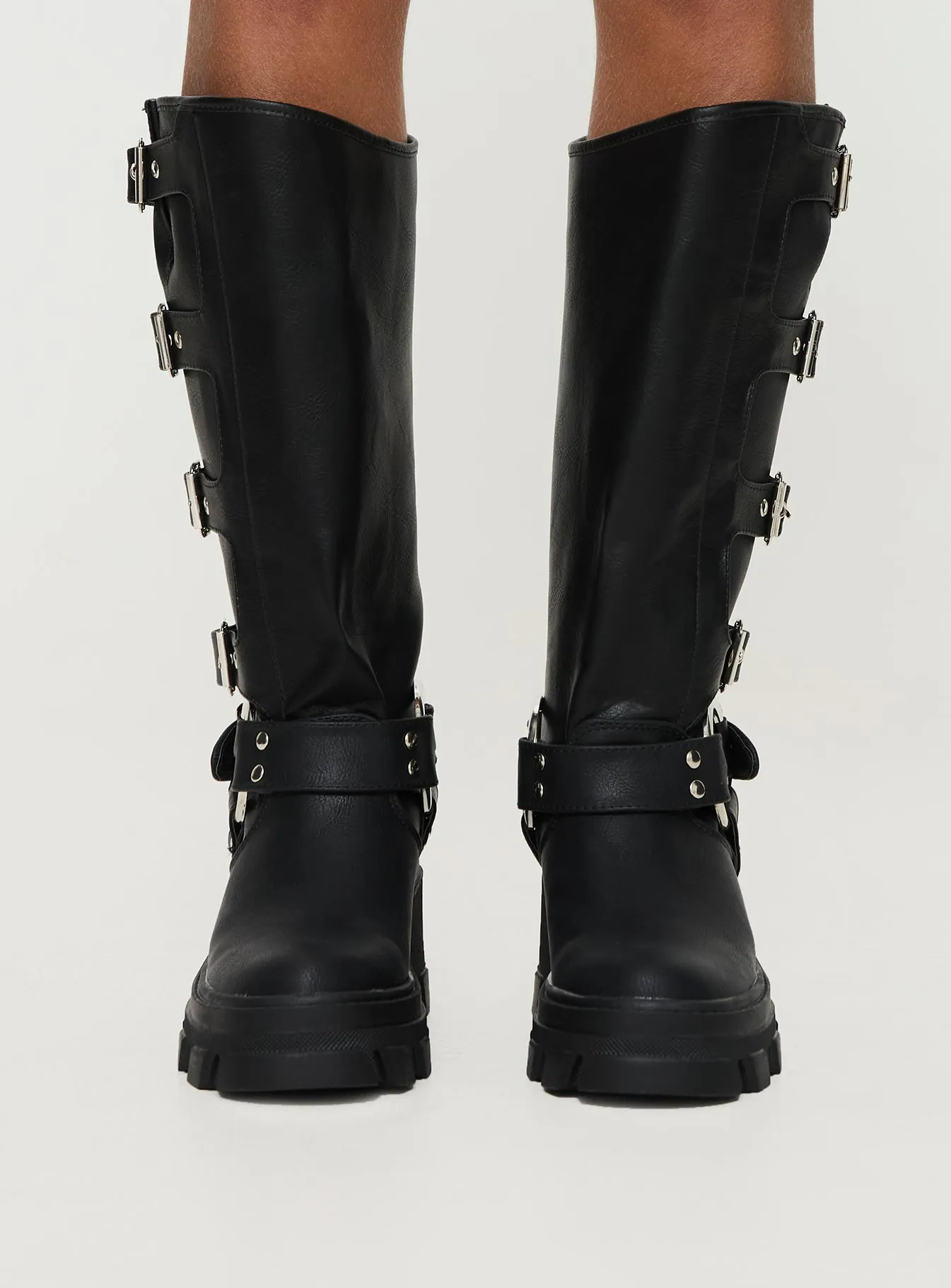 Buckle Up Now Boots Black sold by Princess Polly product image thumbnail 2