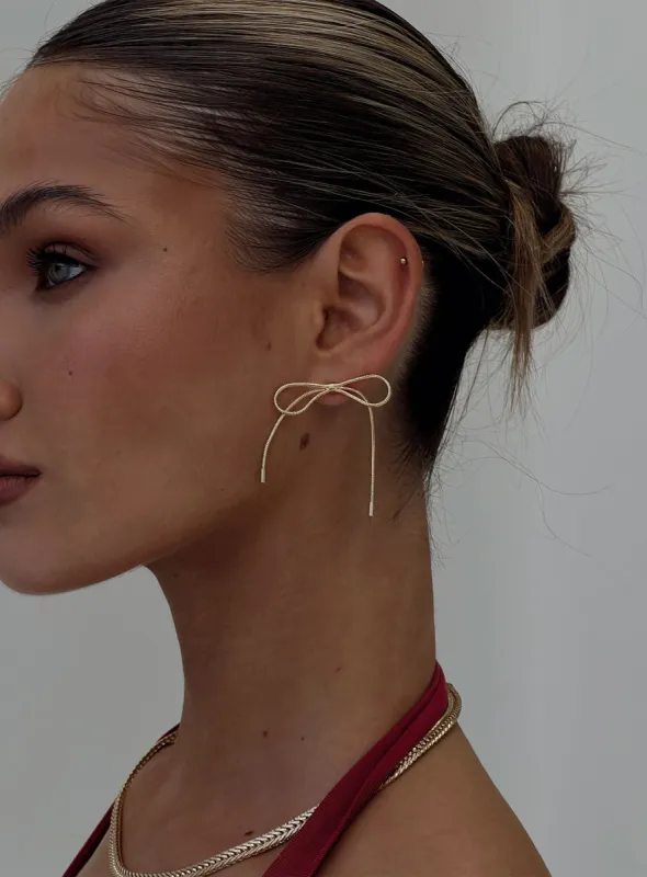 Finnian Earrings Gold sold by Princess Polly