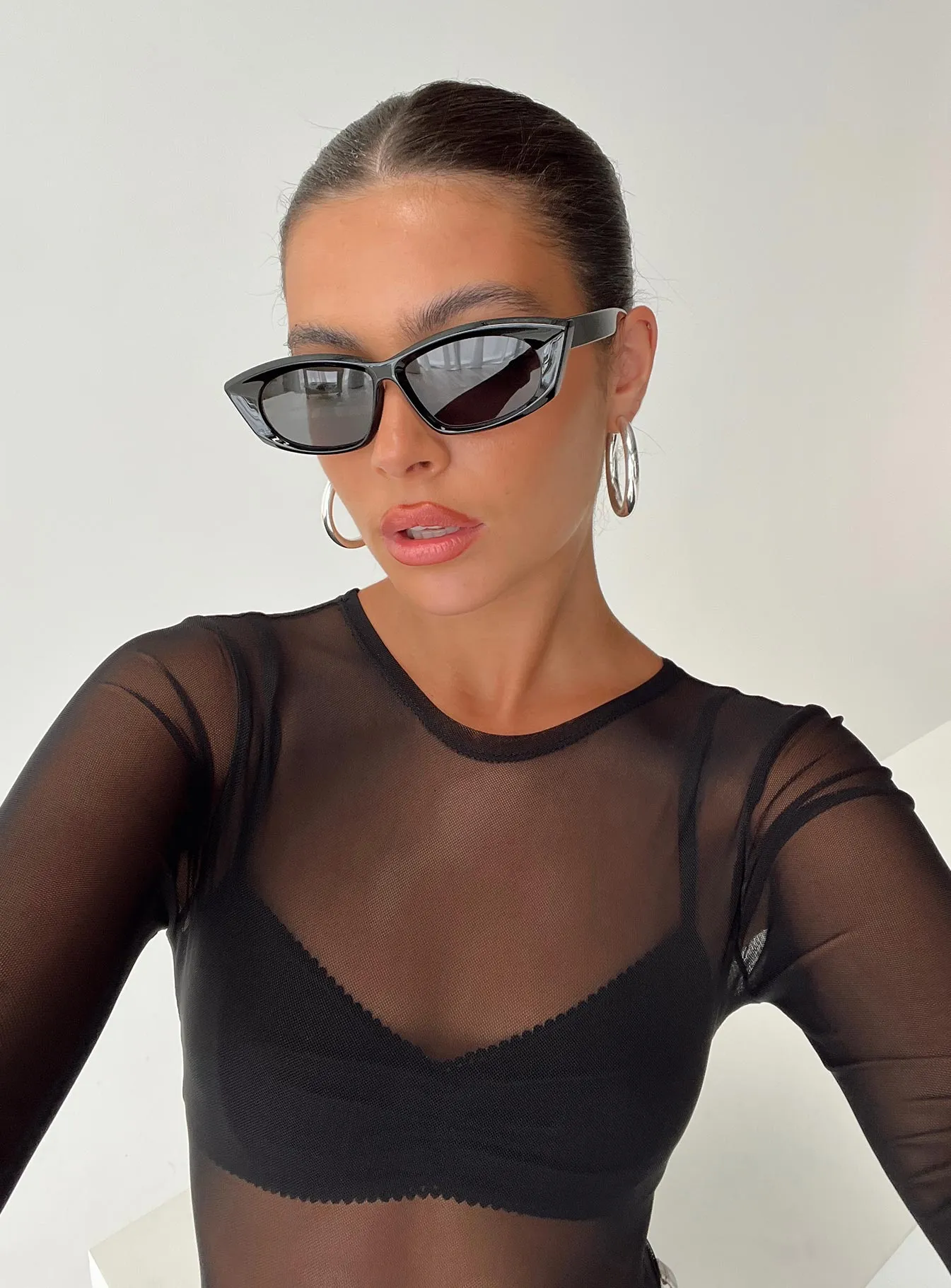 March Sunglasses Black sold by Princess Polly