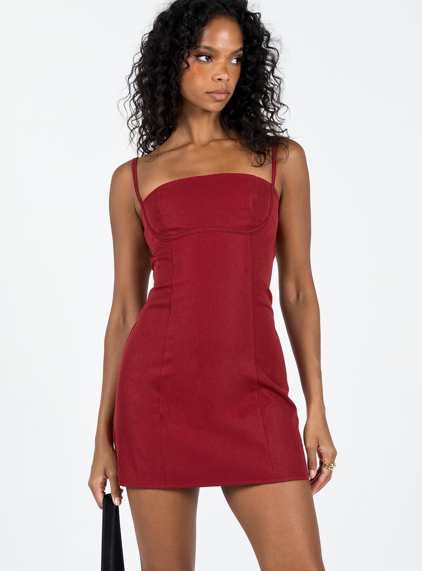 Monza Mini Dress Red sold by Princess Polly product image thumbnail 2
