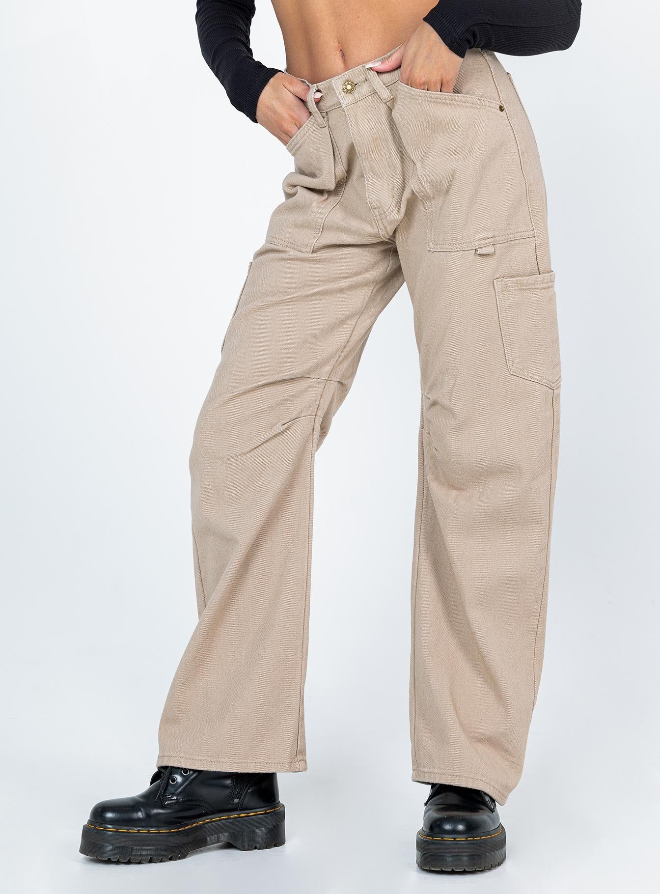 Miami Vice Pants Beige sold by Princess Polly product image thumbnail 3