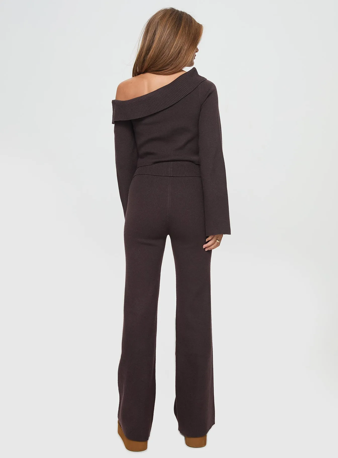 Sina Off The Shoulder Top Chocolate sold by Princess Polly product image thumbnail 5