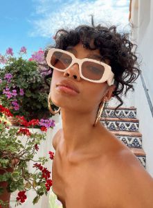 Summerside Sunglasses Cream sold by Princess Polly
