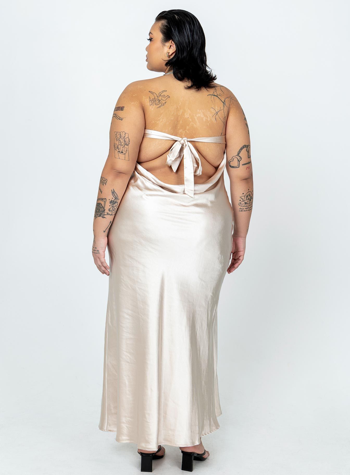 Haley Maxi Dress Champagne Curve sold by Princess Polly product image thumbnail 5
