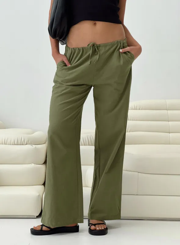Nalinee Pants Olive sold by Princess Polly