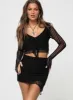 Neroli Frill Set Black sold by Princess Polly