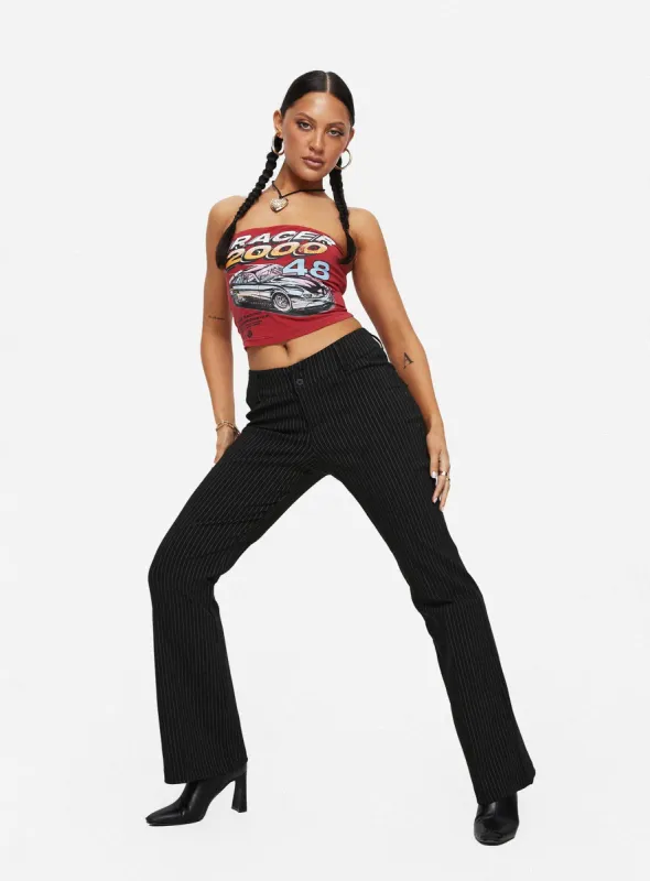 Archette Pant Black Pinstripe sold by Princess Polly