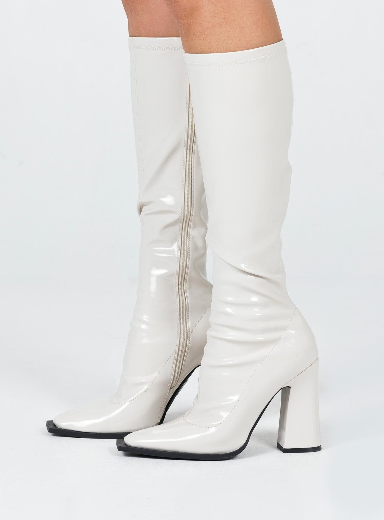 Ivanna Boots Off White sold by Princess Polly product image thumbnail 3