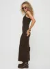 Kattan Maxi Dress Chocolate Petite sold by Princess Polly