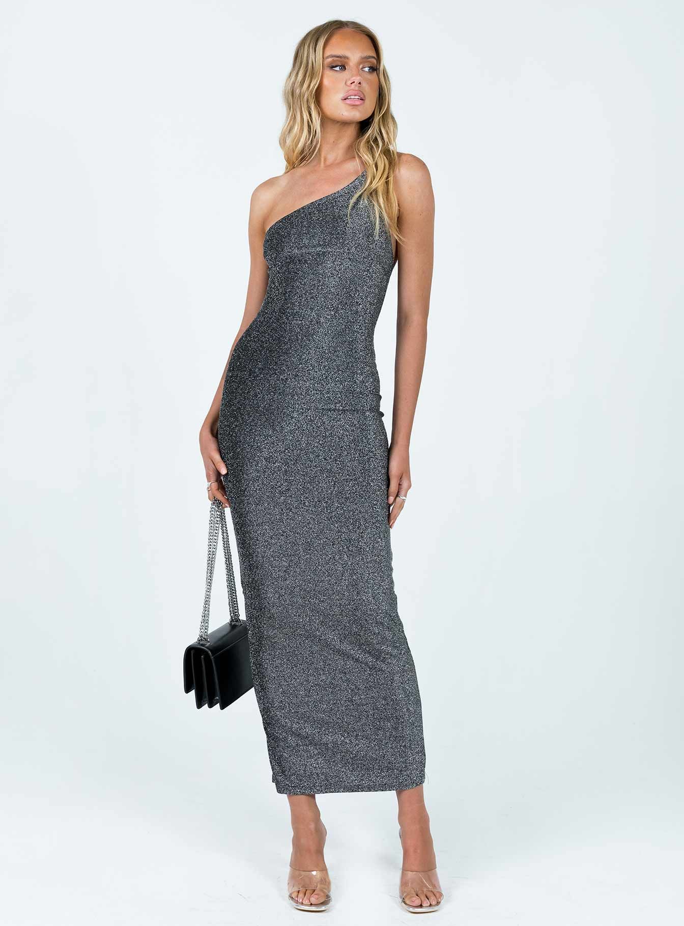 Vee Midi Dress Grey sold by Princess Polly product image thumbnail 2